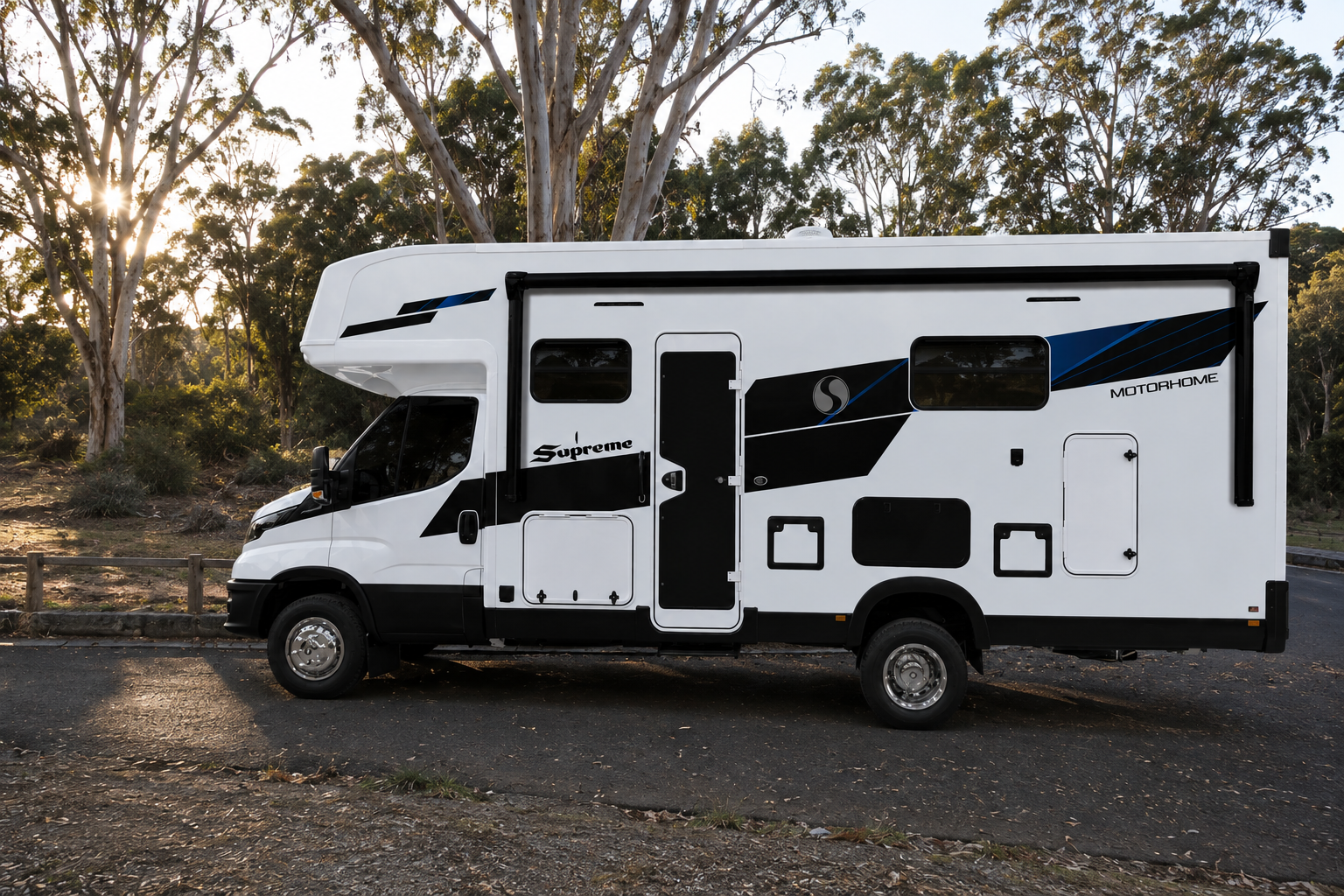 Supreme Motorhome entry door side profile