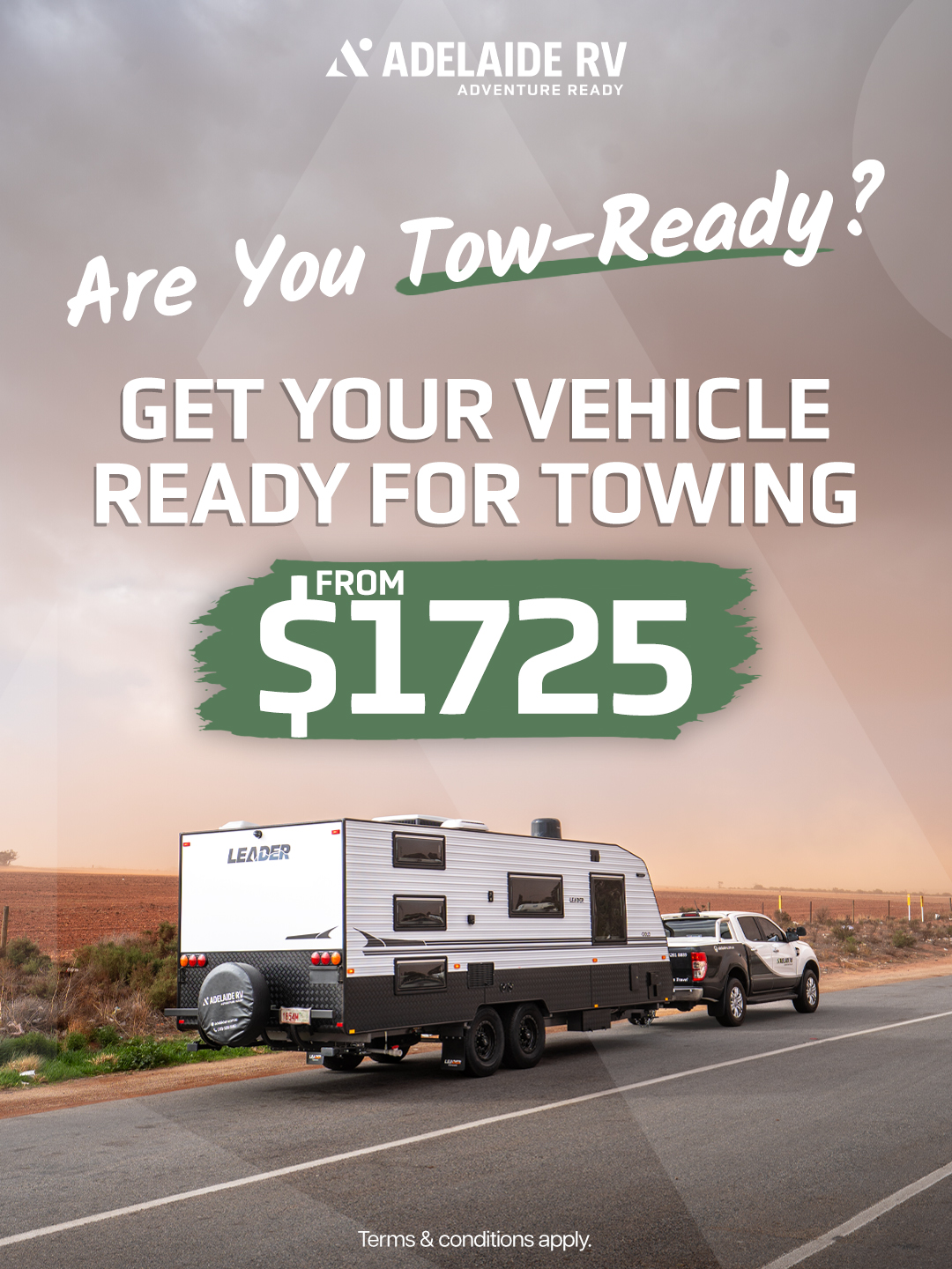 Get your vehicle ready for towing — package from $1725