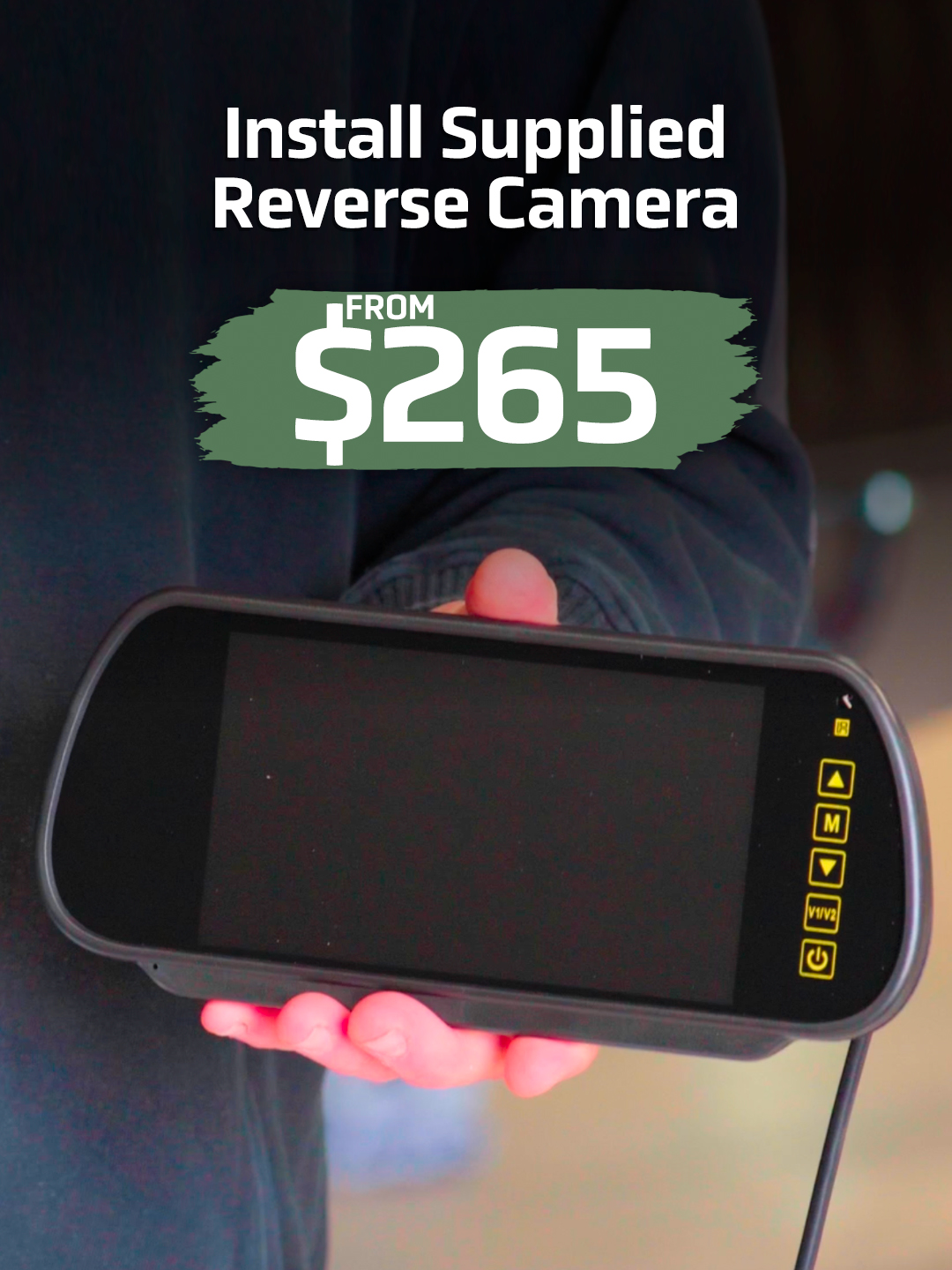 Install Supplied Reverse Camera